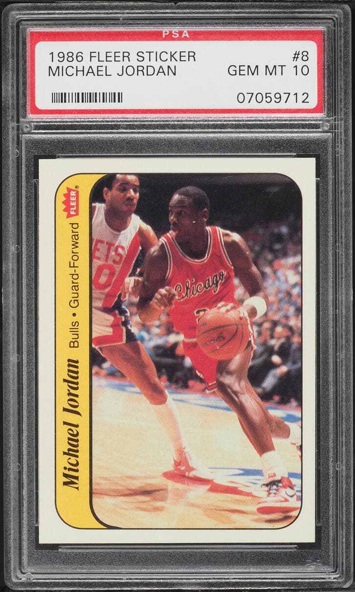 1986 Fleer Basketball Michael Jordan ROOKIE #57 PSA 10